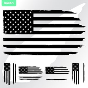 US flag svg – Flag clipart – Flag distressed svg – Monogram USA svg – Grunge svg – Personalized flag svg – eps png, dxf, pdf, svg for cricut