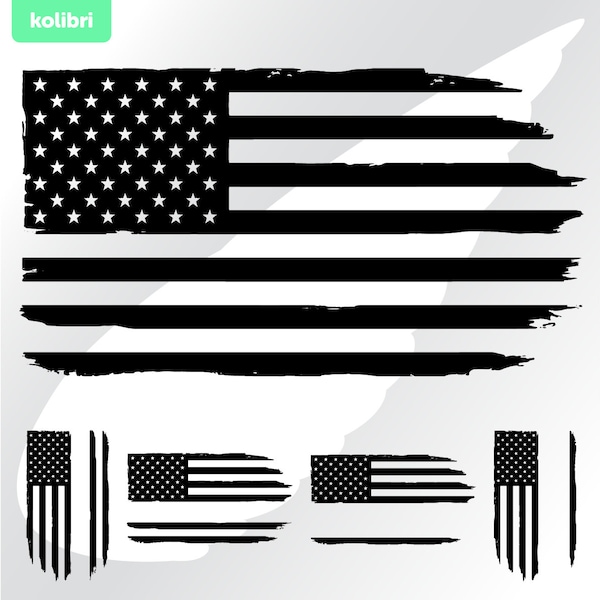 US flag svg – Flag clipart – Flag distressed svg – Monogram USA svg – Grunge svg – Personalized flag svg – eps png, dxf, pdf, svg for cricut