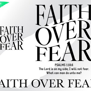 faith over fear svg