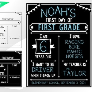 Primer día de clases svg – Primer día de clases svg – Plantilla de escuela svg – Pizarra personalizada svg – Alumno svg – eps, png, dxf, pdf, svg para cricut