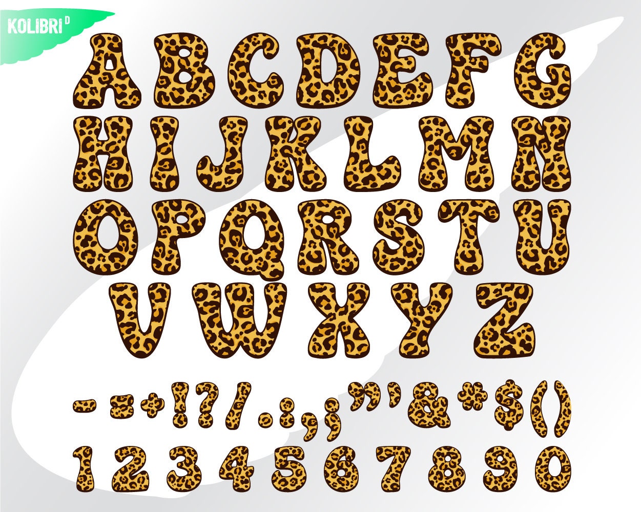 Pattern Letters Svg Groovy Leopard Letters Svg – Leopard Svg – Pattern Letters Svg ...