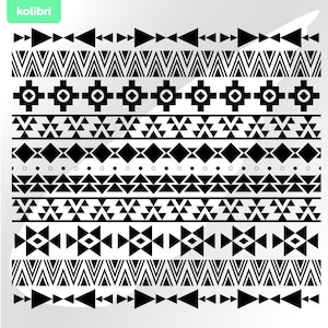 Aztec pattern svg – Seamless aztec svg – Aztec clipart – Native print svg – Tribal geometric ornament – eps png, dxf, pdf, svg for cricut