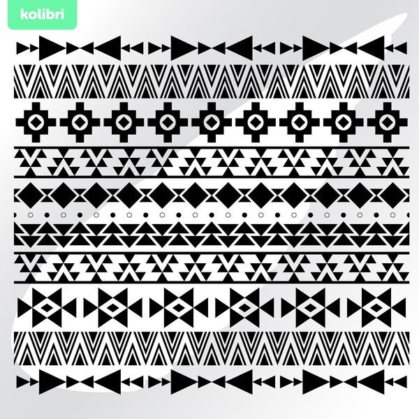 Aztec pattern svg – Seamless aztec svg – Aztec clipart – Native print svg – Tribal geometric ornament – eps png, dxf, pdf, svg for cricut