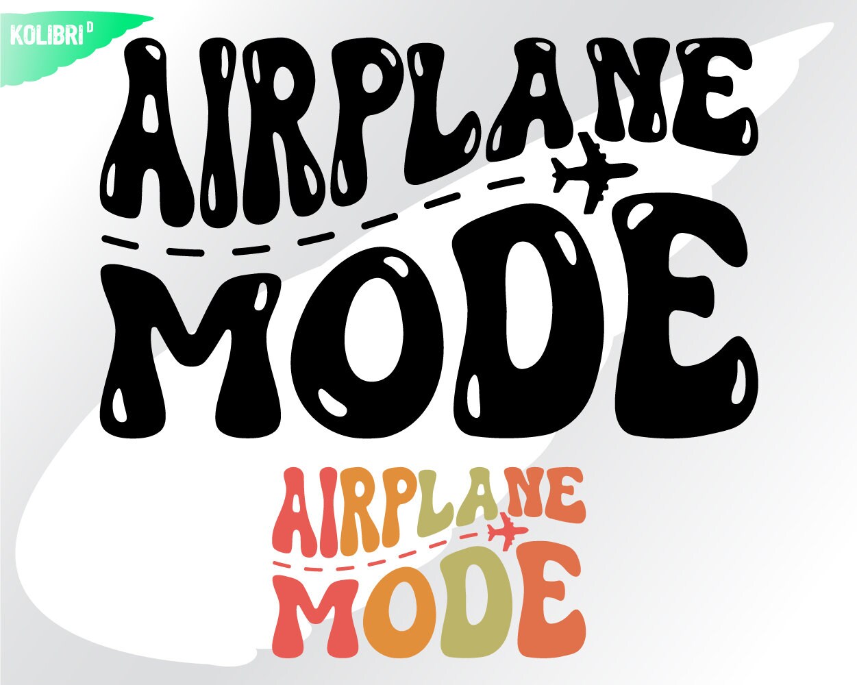 Airplane Mode Svg Airplane Svg Mode Clipart Retro Groovy Etsy UK