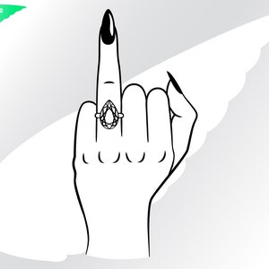 Frau Finger svg – Ring svg – Braut svg – Mädchen svg – Verlobung svg – Braut Clipart – Girl Power svg – eps, png dxf, pdf, svg für Cricut