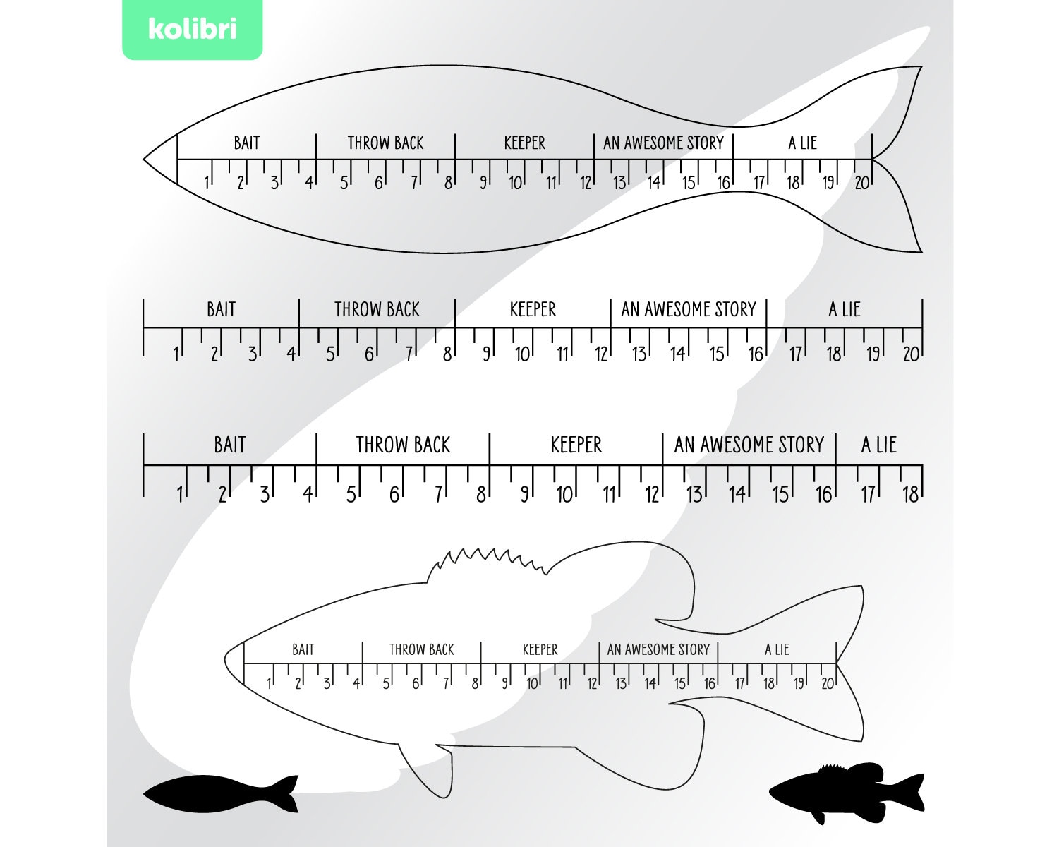 Salmon Fish Fishing Ruler Measure Tape SVG DWG DXF for Use With Cnc, Laser  Glowforge Cameo Cricut Silhouette Vinyl Cutters Cut Files -  Canada