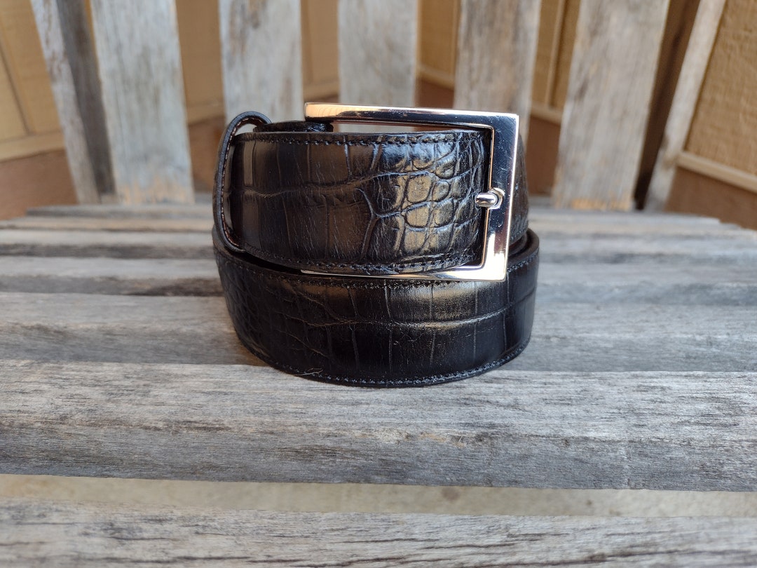The Torino Black Calfskin Belt