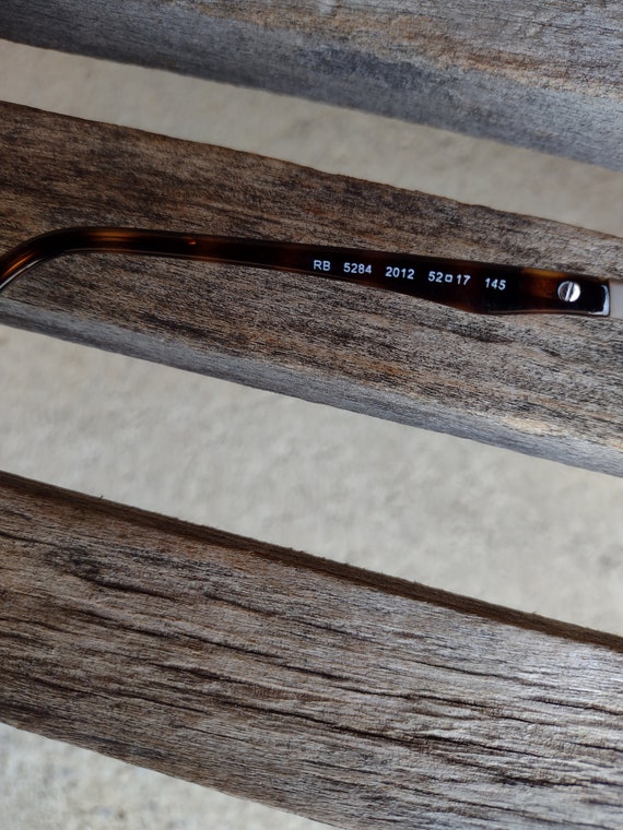 Ray-Ban Plastic Brown Tortoise Shell Eyeglasses (… - image 6