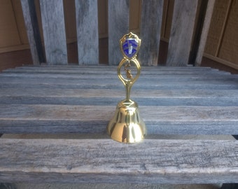 Vintage New York Gold Collectors Bell met The Statue Of Liberty en The Empire State Souvenir Made in USA