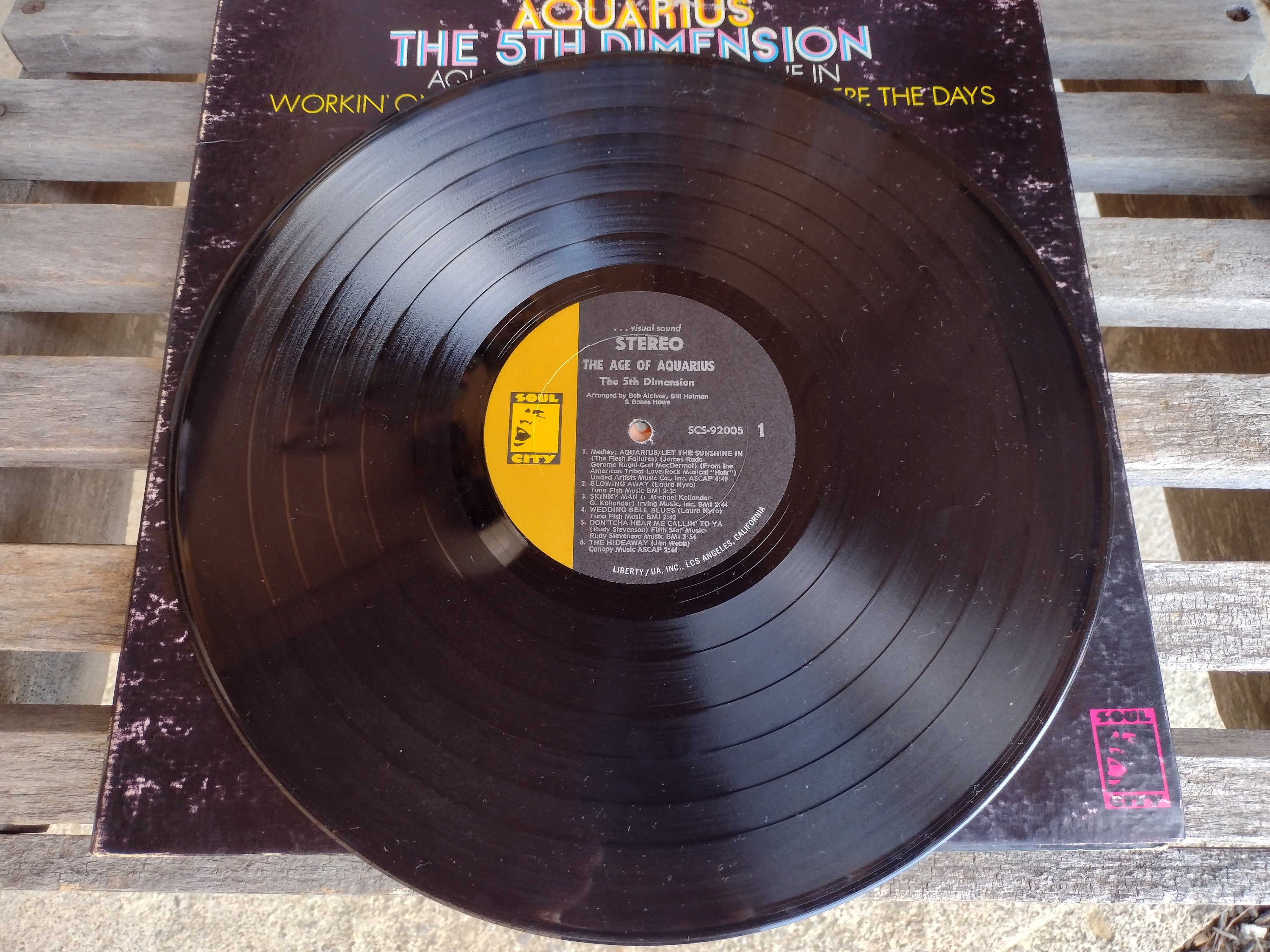 The Fifth Dimension Vinyl Record Titled the Age of Aquarius Retro