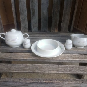 Vintage Rosenthal Table Setting Sugar Bowl Creamer Salt Pepper Shakers and Butter Dish Set of 5 Made in Germany