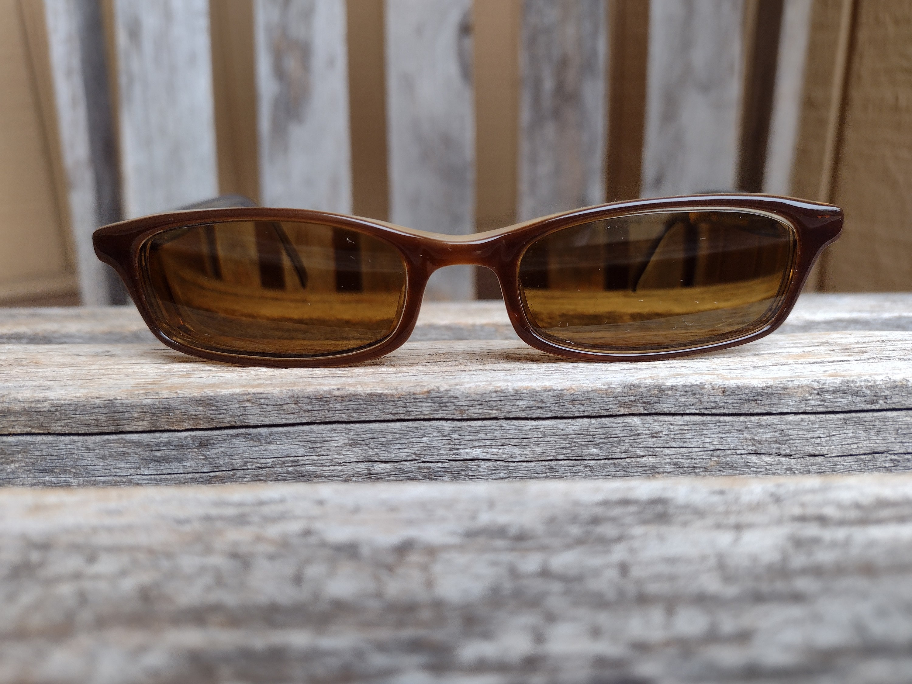 Vera Bradley Brown Plastic Eyeglasses (Frames Only) with Turquoise and Brown Temples Retro Vintage Full Rim Glasses Style Kate