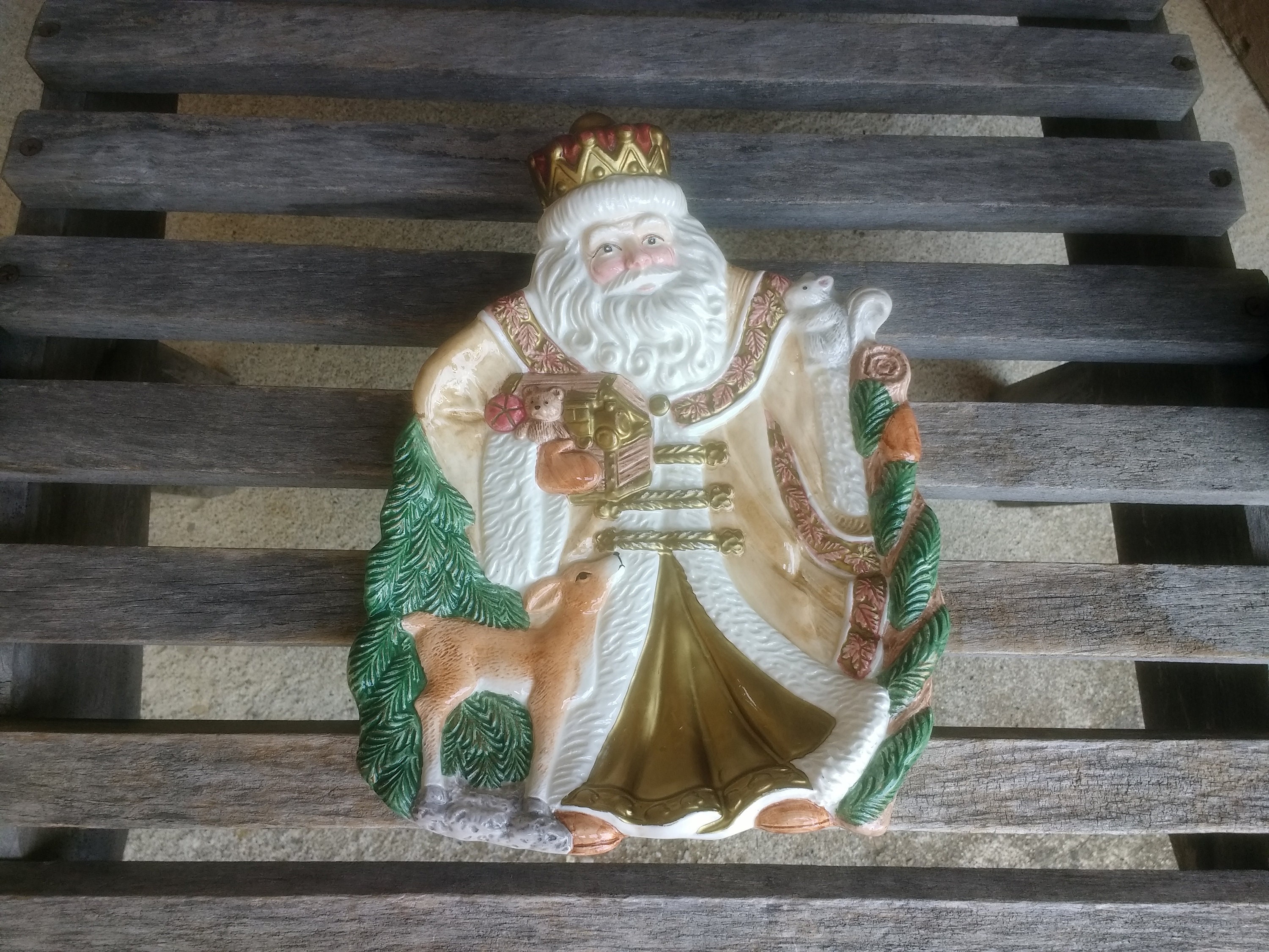 アンティークサンタ 鶴下げ 高さ95㎝ 庭飾り陶器 Small retro ceramic christmas tree - Etsy 日本