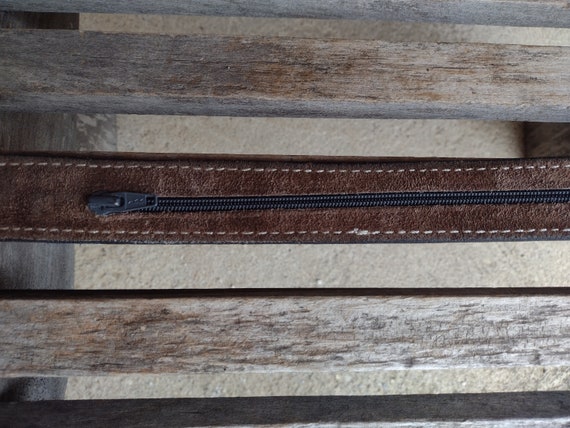 Men's Triple K Black Leather Belt with Interior Z… - image 6
