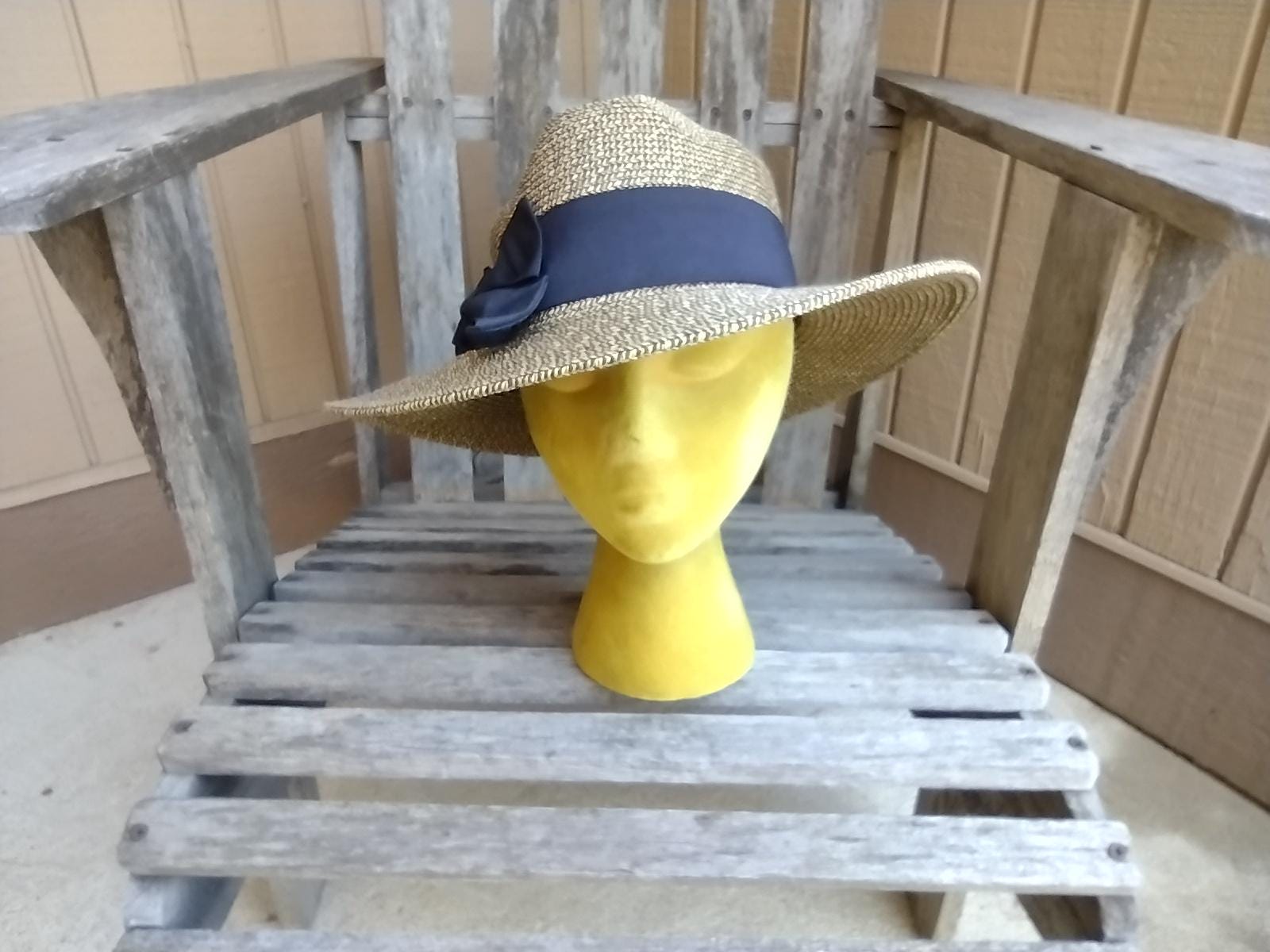 Vintage Scala‎ Straw Sun Hat Wide Brim Tropical Scarf Band Beach Vacation Summer Scala Straw Hat - Etsy main image 2
