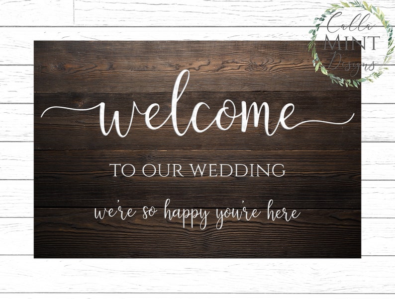Download Wedding Sign svg Welcome svg Wedding svg Rustic Wedding | Etsy