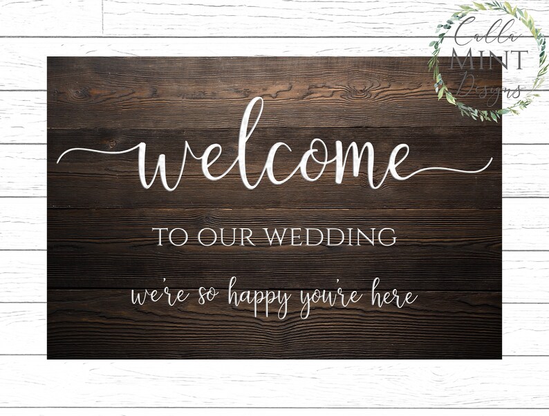 Download Wedding Sign svg Welcome svg Wedding svg Rustic Wedding | Etsy