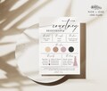 Bridesmaid Info Card Template, Bridesmaid Information Card, Bridal Party Info Card, Bridesmaid Infographic, Bridesmaid Proposal Card, Edit