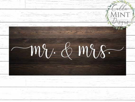 Download Mr And Mrs Svg Wedding Svg Couple Svg Wedding Sign Svg Etsy