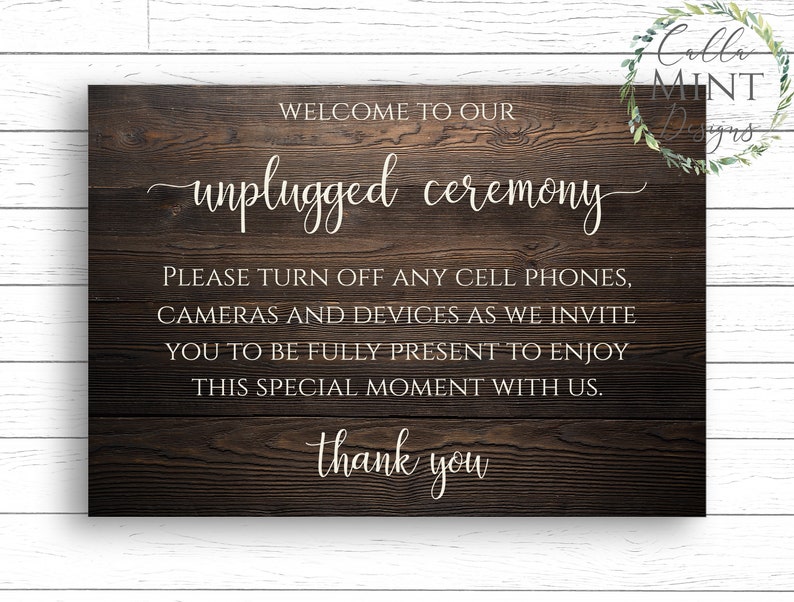 Free Free 90 Welcome To Our Unplugged Wedding Svg SVG PNG EPS DXF File