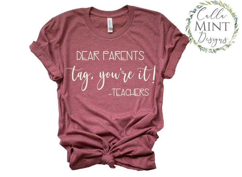 Download Dear Parents Tag You're It svg Teacher svg Dear Parents | Etsy