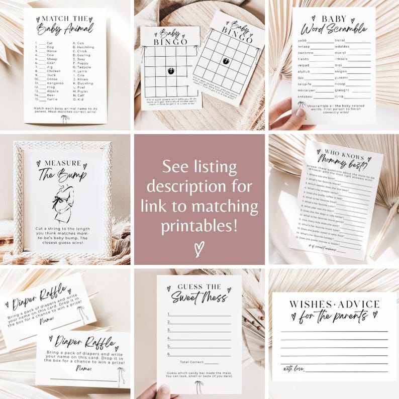 Guess the Sweet Mess Game Printable, Baby Shower Game, Baby Diaper Game, Baby Shower Printable, Baby Shower Activity, Instant Download, V1 image 6