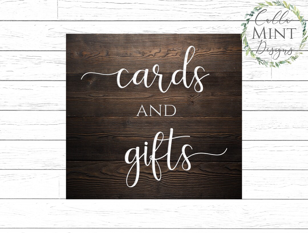 Cards and Gifts Svg Cards & Gifts Svg Wedding Svg Wedding Etsy