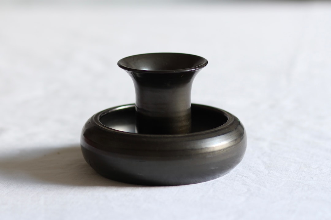 Vintage Studio Pottery Candle Holder. Handmade. Prinknash Abbey