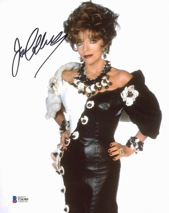 Joan Collins Signed 8x10 Photo (Beckett COA)