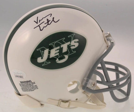 Vinny Testaverde Signed Jets Mini (JSA COA) JSA Witnessed
