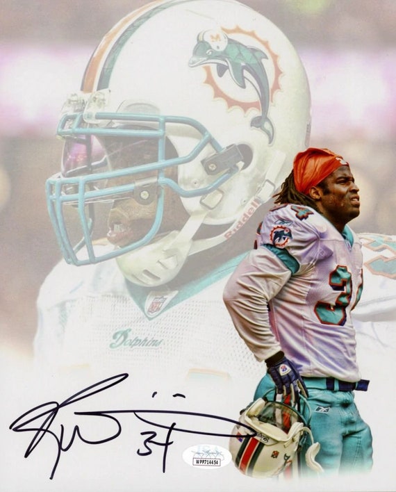 Ricky Williams Signed Dolphins 8x10 Photo (JSA COA) JSA Witnessed