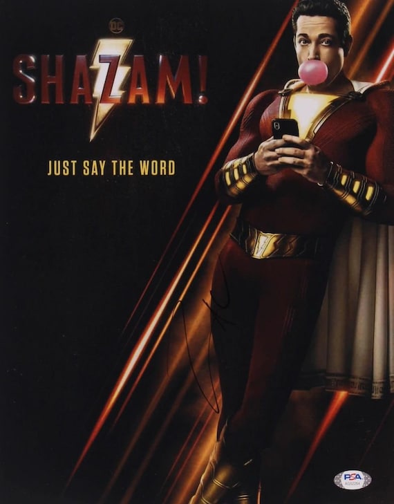 Zachary Levi Signed "Shazam!" 11x14 Photo (PSA COA) Shazam