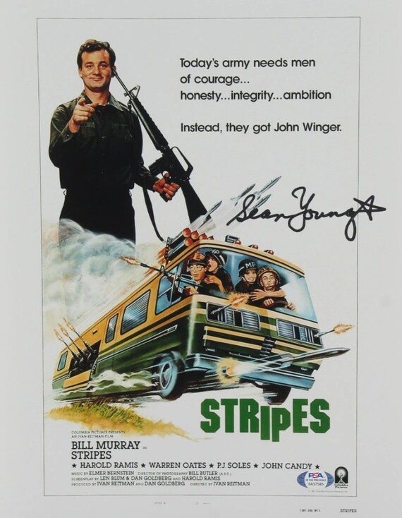 Sean Young Signed "Stripes" 11x14 Photo (PSA COA)