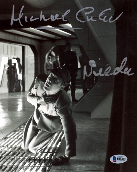 Michael Culver (D. 2024) Signed Star Wars: Episode V The Empire Strikes Back 8x10 Photo Inscribed "Needa" (Beckett COA) Capt. Needa