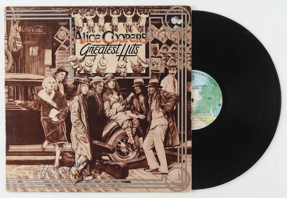 Alice Cooper Signed "Greatest Hits" Vinyl Record Album (JSA COA) JSA Witnessed