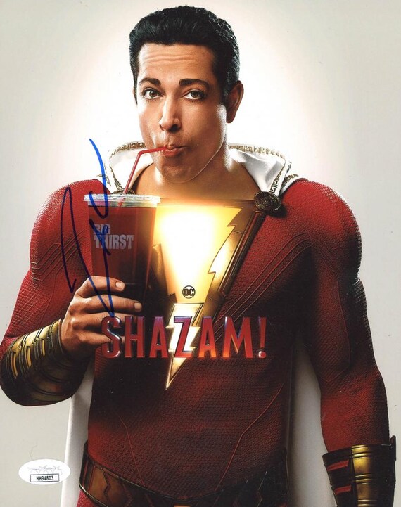 Zachary Levi Signed "Shazam!" 8x10 Photo (JSA Hologram) Captain Marvel