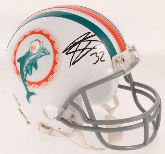 Kenyan Drake Signed Dolphins Mini-Helmet (Palm Beach COA)