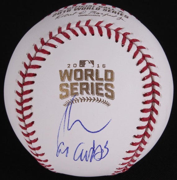 John Cusack Signed 2016 World Series Baseball Inscribed "Go Cubs" (PSA COA)