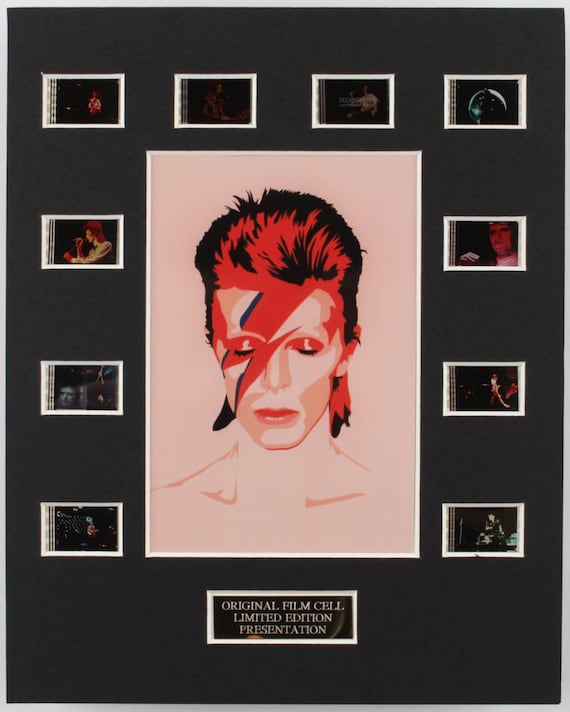 David Bowie (D. 2016) LE 8x10 Custom Matted Original Film / Movie Cell Display