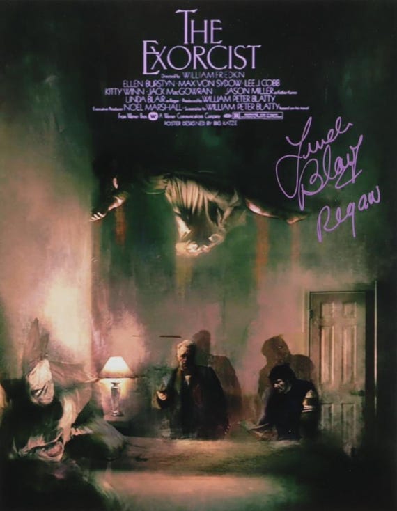 Linda Blair Signed The Exorcist 11x14 Photo Inscribed Regan (ACOA) Regan MacNeil