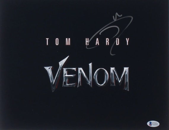 Tom Hardy Signed "Venom" 11x14 Photo (Beckett COA) Eddie Brock / Venom