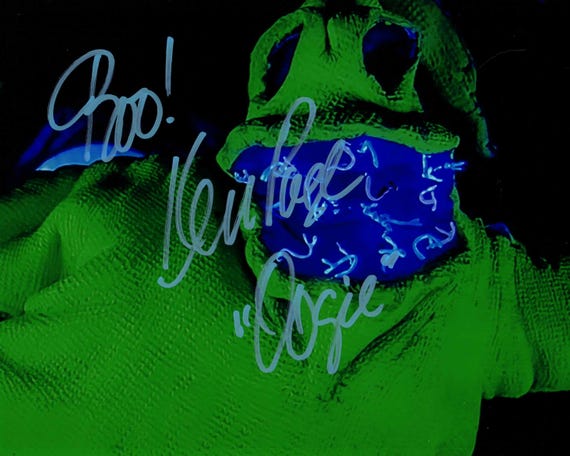 Ken Page (D. 2024) "Oogie Boogie" signed Nightmare Before Christmas 8x10 photo (Square Egg COA)