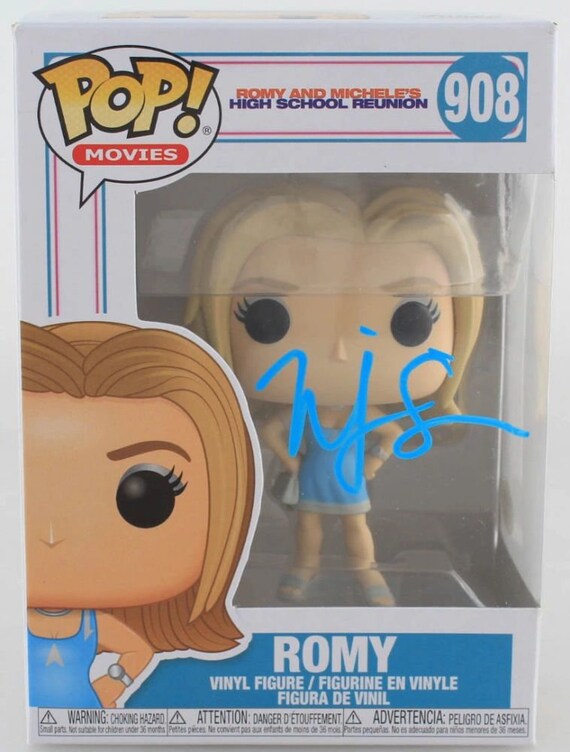 Mira Sorvino Signed "Romy and Michele's High School Reunion" #908 Romy Funko Pop! Vinyl Figure (Beckett COA)
