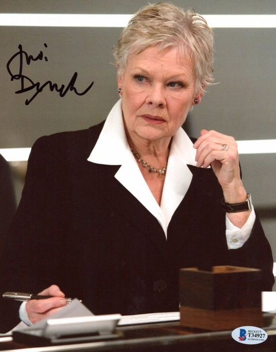 Judi Dench Signed "007: Skyfall" 8x10 Photo (Beckett COA) M