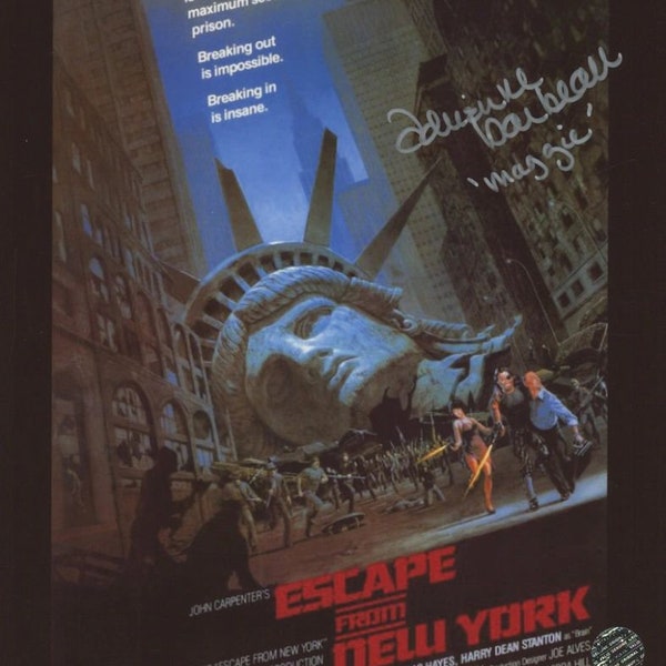 Adrienne Barbeau Signed "Escape from New York" 8x10 Photo Inscribed "Maggie" (Legends COA)