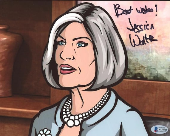 Jessica Walter (D. 2021) Signed "Archer" 8x10 Photo Inscribed "Best Wishes!" (Beckett COA) Malory Archer
