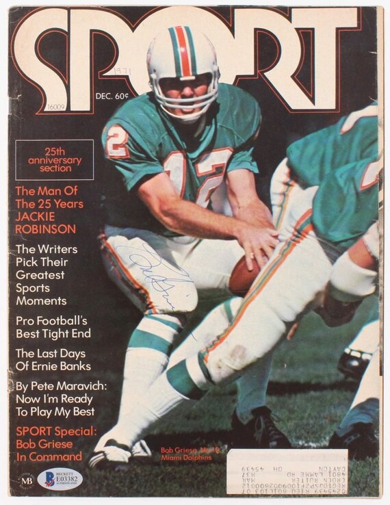 Bob Griese Signed Dolphins Vintage 1971 Sport Magazine (Beckett Hologram)