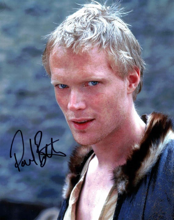 Paul Bettany Signed "A Knight's Tale" 8x10 Photo (Square Egg COA) Geoffrey Chaucer