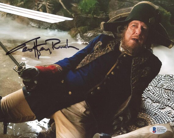 Geoffrey Rush Signed "Pirates of the Caribbean" 8x10 Photo with Inscription (Beckett COA)