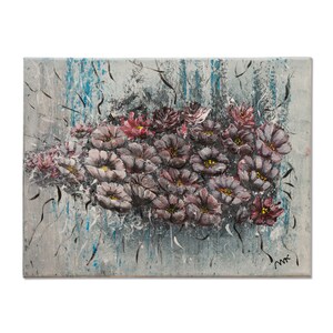 Abstract flowers, Acrylic painting, Modern art abstract painting, Canvas art, Decor, Contemporary painting, Wall art